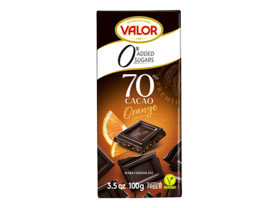 Šokoladas apels., su sald., 70 % VALOR, 100g