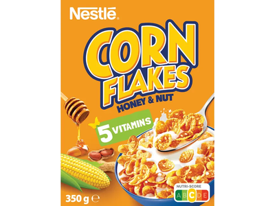 Dribsniai su medumi NESTLE CORN FLAKES, 350 g