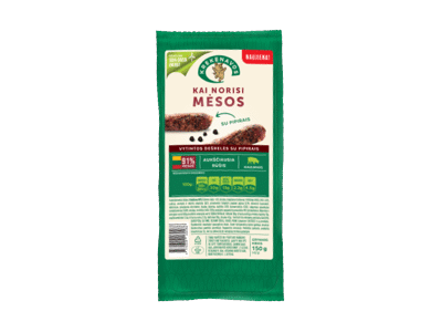 Vytintos KAI NORISI MĖSOS dešrelės su pipirais, a. r., 150 g