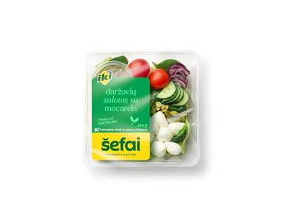 Daržovių salotos su mocarela IKI ŠEFAI, 230 g