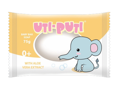 Vaikiškas muilas UTI PUTI su alavijų ekstraktu, 75 g