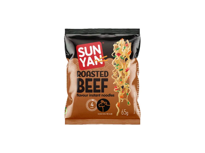 Kepintos jautienos skonio greitai paruošiami makaronai SUN YAN, 65 g