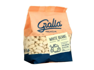 Baltos pupelės GRALLA, 400 g