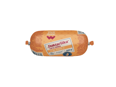 Virta kiaulienos dešra WELL DONE su sūriu, a. r., 300 g