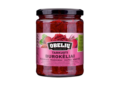 Marinuoti burokėliai OBELIŲ, tradiciniai, 500g / 320g