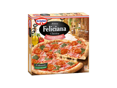 Šaldyta pica DR. OETKER FELICIANA su kumpiu ir pesto padažu, 360 g
