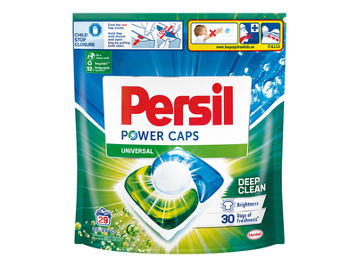 Skalbimo kapsulės PERSIL POWER CAPS WHITE, 29vnt.