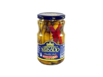 Konservuoti aitrieji pipirai, MIKADO, 650 g