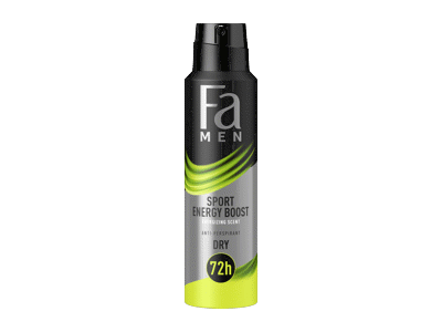Vyriškas purškiamasis dezodorantas FA MEN SPORT ENERGY BOOST, 150 ml