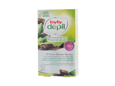 Depiliacinės veido juostelės BYLY CHOCOLATE, 12 vnt