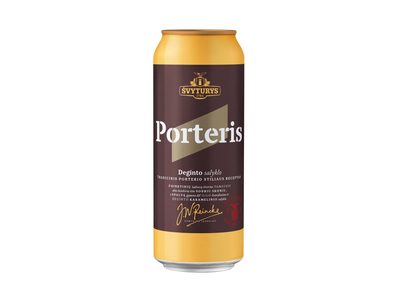 Alus ŠVYTURYS PORTERIS, 6,9 %, 0,5 l skardinė