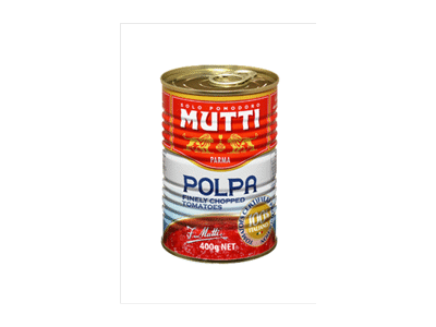 Konserv. smulkinti pomidorai MUTTI FINELY CHOPPED TOMATOES, 400 g