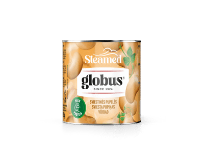 Garuose ruoštos sviestinės pupelės GLOBUS, 326 g