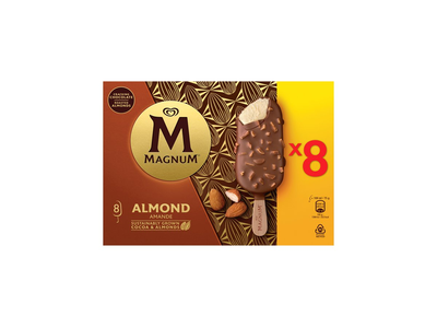 ❄️ MAGNUM Almond ledai, 8x100ml