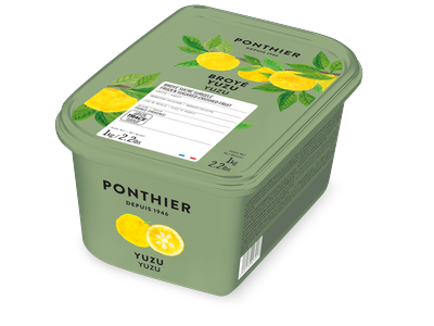 Šaldyta trintų kvapiojo mandarino (yuzu) tyrė  PONTHIER, 1 kg