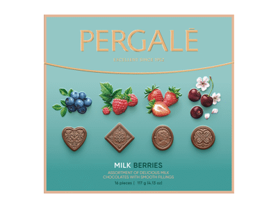 Saldainių rinkinys PERGALĖ BERRIES, 117 g