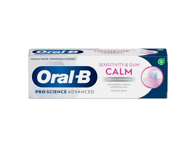 Dantų pasta ORAL-B Pro-Science Advanced, Sensitivity & Gum Calm, Whitening, 75ml