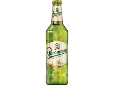 Alus Staropramen, 5%, 0,5 l, butelis