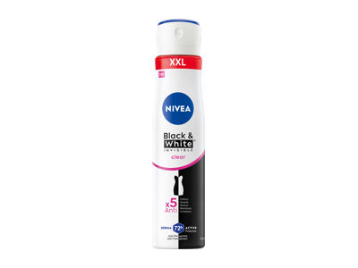 NIVEA BLACK&WHITE CLEAR purškiamasis antiperspirantas moterims, 250 ml