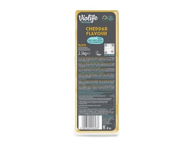 Augalinės kilmės sūris  VIOLIFE Cheddar, 2,5kg