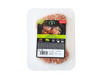 Švieži kiaulienos kotletai GRYNUOLIAI, 260 g