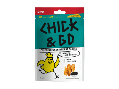 Dž. vištienos užkandis CHICK&GO su sojų padažu, nerūš., 30 g