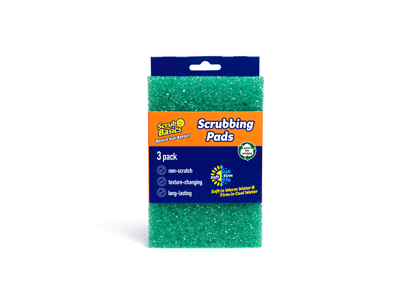Neabrazyvinės šveitimo kempinėlės SCRUB DADDY Scour Daddy, 3 vnt.