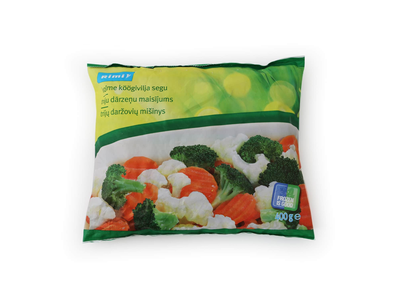 Šaldytas trijų daržovių mišinys RIMI, 400 g