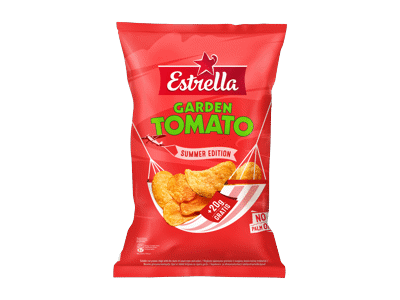 Bulvių traškučiai ESTRELLA, pomidorų skonio, 200 g