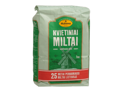 Kvietiniai miltai MALSENA, 550 D, 1 kg