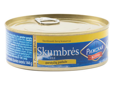 Skumbrių filė garstyčių padaže, 240 g