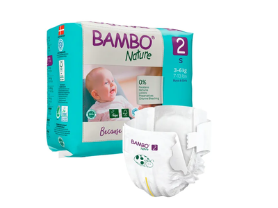 Sauskelnės BAMBO NATURE EKO 2 3-6 kg