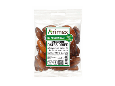 Džiovintos datulės ARIMEX PREMIUM be kauliukų, 150 g