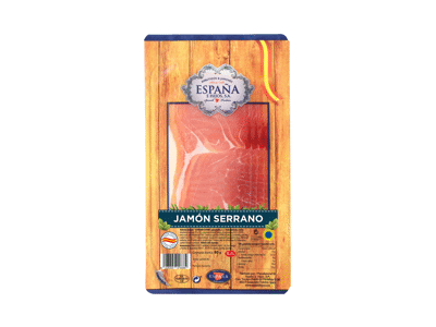 Pjaustytas vytintas kumpis SERRANO ESPANA, a. r., 80 g