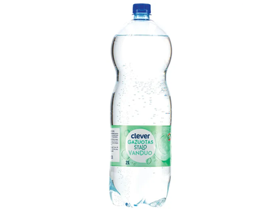 Gazuotas stalo vanduo CLEVER, 2 l
