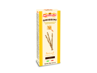 Duonos lazdelės GRISSINI, natūralūs, 125 g