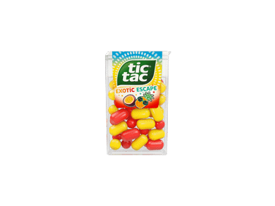 Saldainiai TIC TAC, ananasų ir pasiflorų skonio, 18 g