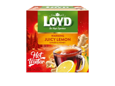Imbierų, citr. ir medaus sk. žolelių arbata LOYD WARMING TEA, 40 g