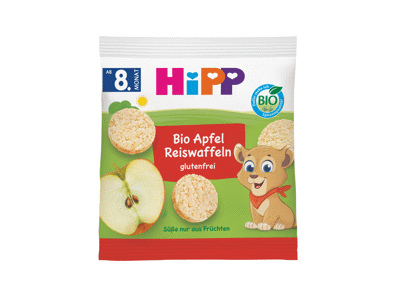 Ekologiški obuolių paplotėliai HIPP (nuo 8 mėn.), 30 g
