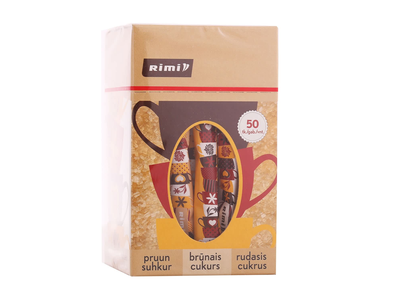 Rudasis cukrus RIMI, 50 X 3 g, 150g