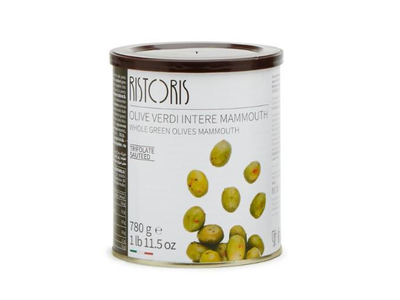 Žalios alyvuogės MOMMOUTH RISTORIS, su kauliuku, 780g/480g