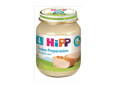 Ekologiškas kalakutienos ruošinys HIPP, nuo 4 mėn., 125 g