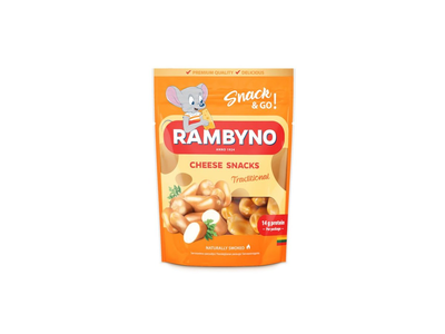 Lydytas rūkytas sūrio užkandis RAMBYNO natūralus, 45 % riebumo, s.m., fas. 75 g