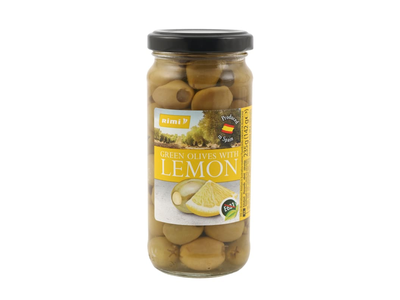 Žalios alyvuogės RIMI su citr., 230 g / 142 g