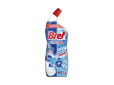 WC valiklis BREF Power Aktiv Gel, Ocean, 700 ml