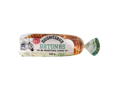 DUONČIAUS batonas be pridėtinių cukrų, 500 g