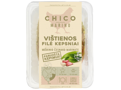 Vištienos filė kepsniai CHICO meškinio česnako marinate 500g