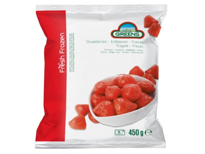 Šaldytos braškės GREENS, 450 g