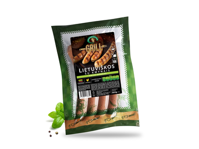 Virtos dešrelės KREKENAVOS Lietuviškos, su kmynais, vakuume 560 g