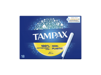 Tamponai TAMPAX Plastic Free, Regular, 18 vnt.